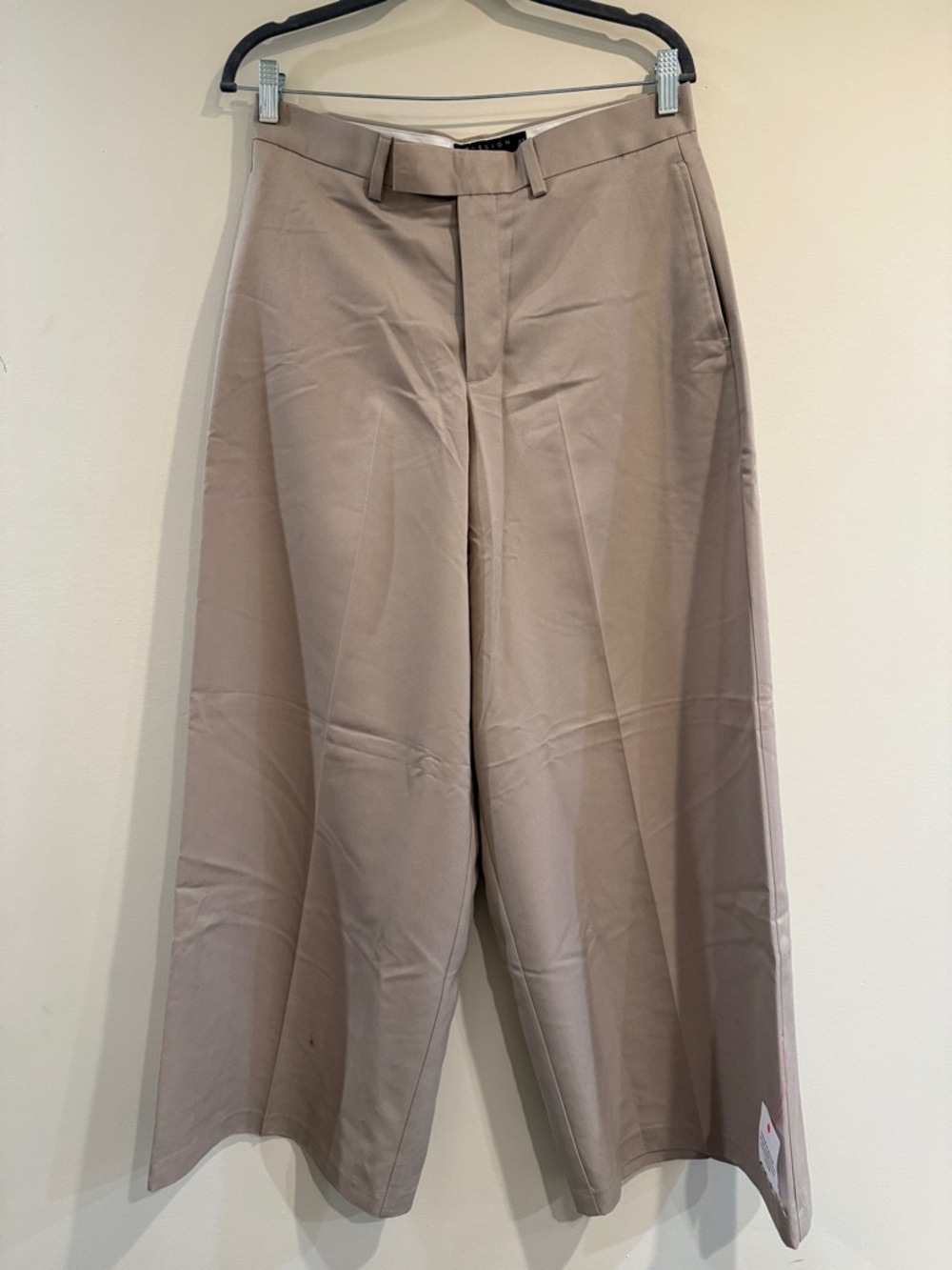 ASOS Wide-Leg Dress Pants in Taupe